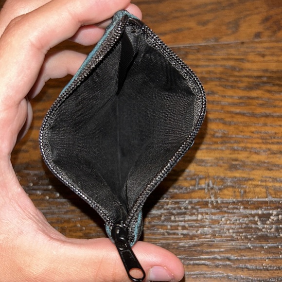 NEW Dark Green and Orange Palm Evil Eye Miniature Bag / Coin Purse - Picture 4 of 4